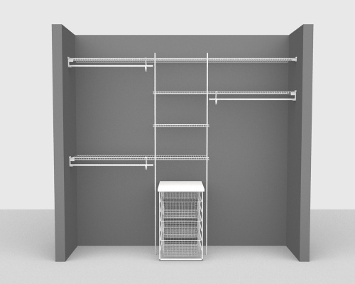 Fixed Mount Package 5 - SuperSlide shelving up to 244cm / 8' wide