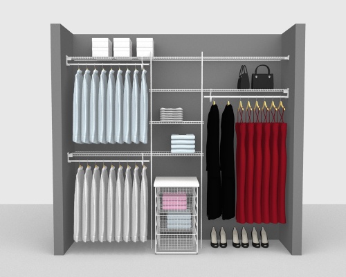 Fixed Mount Package 5 - SuperSlide shelving up to 244cm / 8' wide